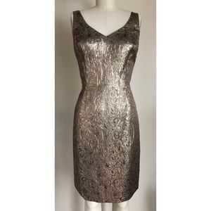 NWT Lauren Ralph Lauren Gold Cocktail Dress